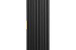 Komplett baderomspakke ADEL BLACK 120 cm – dobbelservant, Geberit, vegghengt toalett og Hansgrohe  